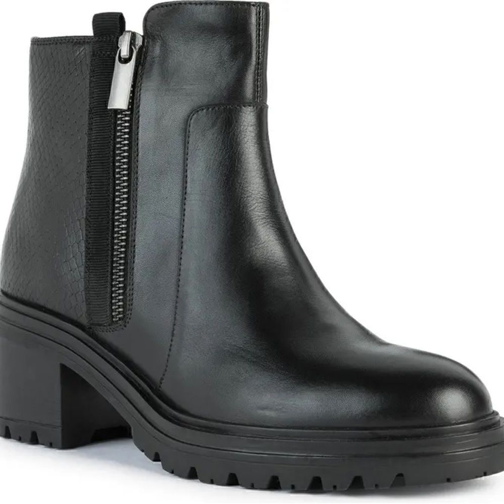 Damiana Snakeskin Embossed Block Boot (Women)
Geox